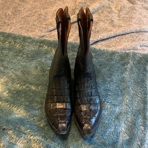 Lucchese handmade Alligator Tail Cowboy boots